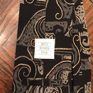 One vintage Bill Robinson Tie. Abstract print 1982